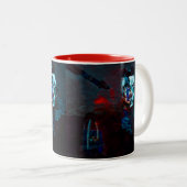 Hidden Face - Abstract Coffee Mug Tweekleurige Koffiemok (Voorkant rechts)