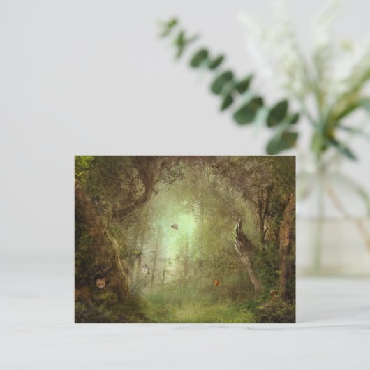 Hidden Fox Grove Postcard Briefkaart (Staand voorkant)