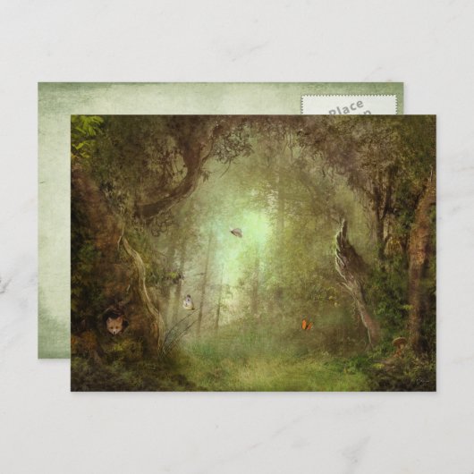 Hidden Fox Grove Postcard Briefkaart (Voorkant / Achterkant)