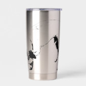 Hidden Grin Terrier Joy Geïsoleerde Drinkbeker (Links)