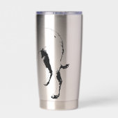 Hidden Grin Terrier Joy Geïsoleerde Drinkbeker (Achterkant)