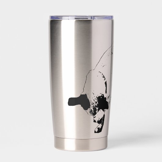 Hidden Grin Terrier Joy Geïsoleerde Drinkbeker (Voorkant)