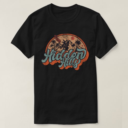Hidden Hills, Californië T-shirt (Design voorkant)