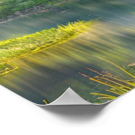 Hidden Hillside Haven, Japans platteland Poster (Hoek)