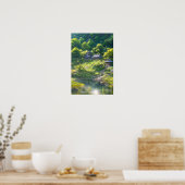 Hidden Hillside Haven, Japans platteland Poster (Keuken)