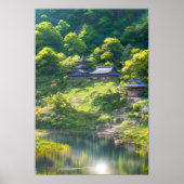 Hidden Hillside Haven, Japans platteland Poster (Voorkant)