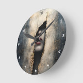 Hidden Identity Surreal Wall Clock Ronde Klok (Hoek)