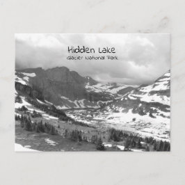 Hidden Lake Black en White Photo Briefkaart