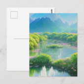 Hidden Lily Pond Briefkaart (Voorkant / Achterkant)