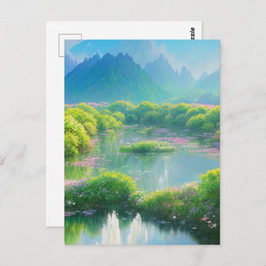 Hidden Lily Pond Briefkaart (Voorkant / Achterkant)