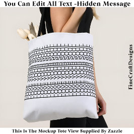 Hidden Message Love Your Soul, Custom 109B Quote Tote Bag