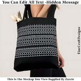 Hidden Message Love Your Soul, Custom 109W Quote Tote Bag
