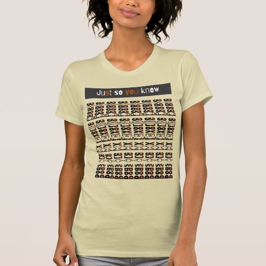 Hidden Message T-Shirt Dogs Are My Favorite People (Voorkant)