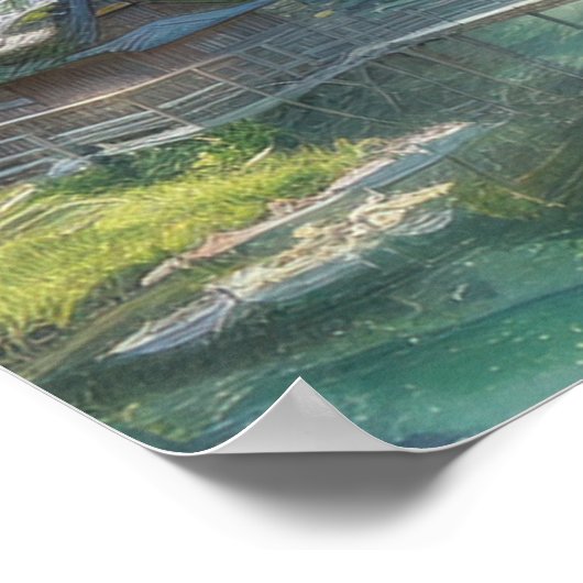 Hidden Mountain Village Poster (Hoek)