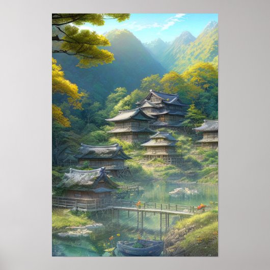 Hidden Mountain Village Poster (Voorkant)