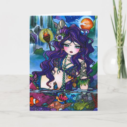 Hidden Treasures Mermaid Fairy Kaart (Voorkant)