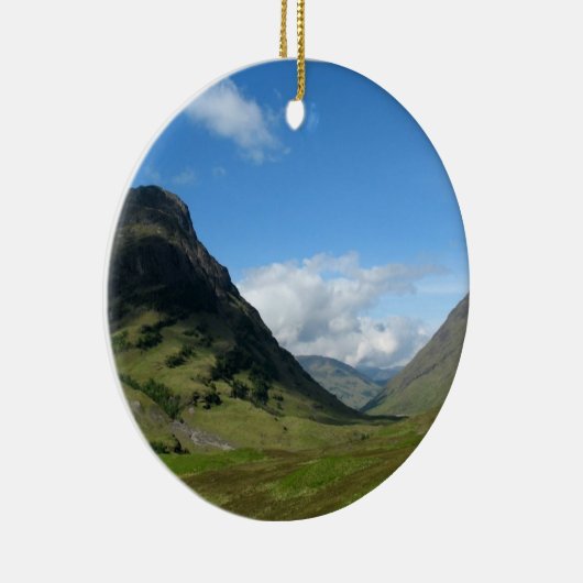 Hidden Valley Glencoe Scotland Keramisch Ornament (Rechts)