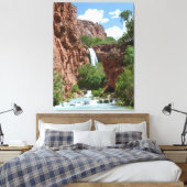 Hidden Waterfall Fine Art Southwest Canvas Afdruk (Insitu (Slaapkamer))