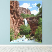 Hidden Waterfall Fine Art Southwest Canvas Afdruk (Insitu (Houten vloer))