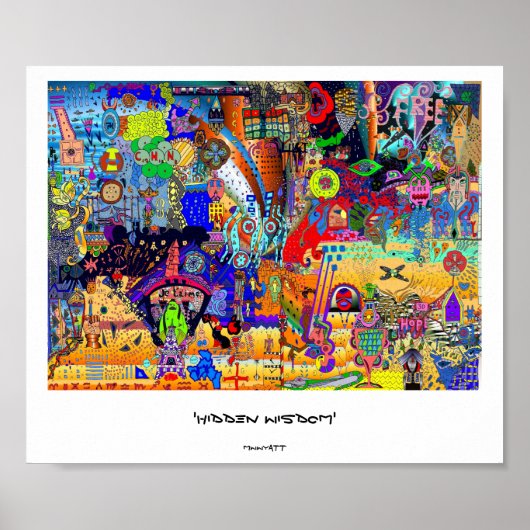 "HIDDEN WISDOM" POSTER (Voorkant)