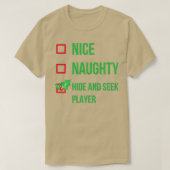 Hide And Seek Player Funny Pajama Christmas Gift T-shirt (Design voorkant)