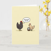 Hide The Kids Funny Bird Card Kaart (Gele Bloem)