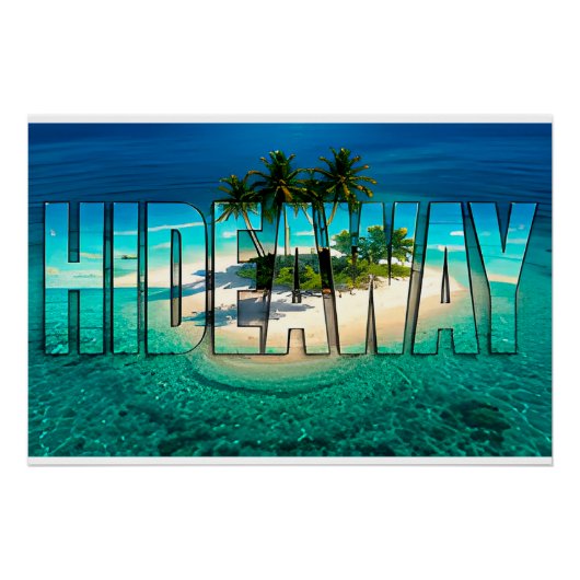Hideaway Luxe Privé Eiland Perfect Poster (Voorkant)
