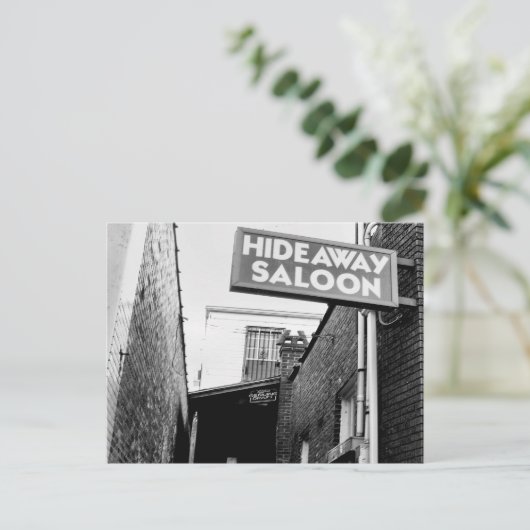 Hideaway Saloon Briefkaart (Staand voorkant)