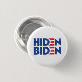 Hiden Biden Ronde Button 3,2 Cm (Voorkant /achterkant)