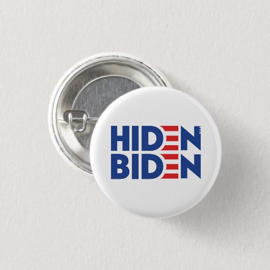 Hiden Biden Ronde Button 3,2 Cm (Voorkant /achterkant)