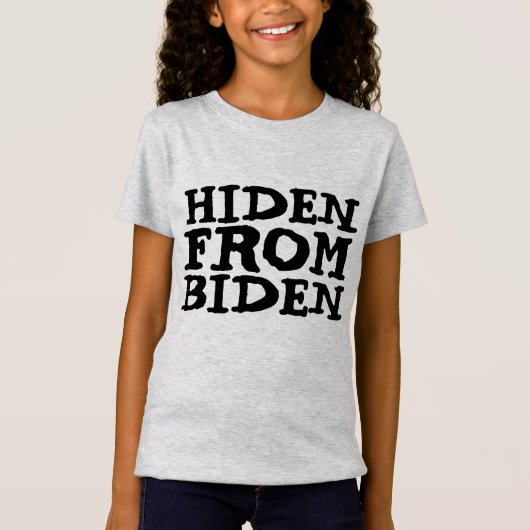 HIDEN VAN JOE BIDEN GIRLS T-SHIRLS T-SHIRT (Voorkant)