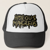 Hideous Mangleus Logo Alternate Trucker Hoed Trucker Pet (Voorkant)