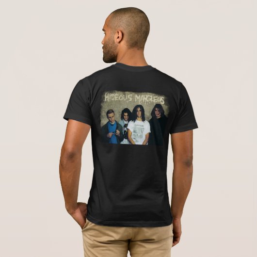 Hideous Mangleus Vampire Design (verweerd) T-shirt (Achterkant volledig)