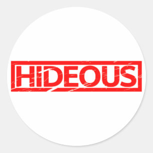Hideous Stamp Ronde Sticker