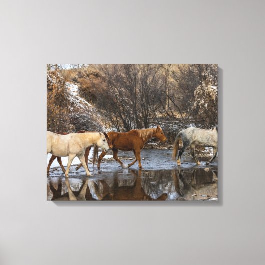 Hideout Horse Ranch Canvas Afdruk (Voorkant)