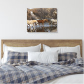 Hideout Horse Ranch Canvas Afdruk (Insitu (Slaapkamer))
