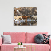 Hideout Horse Ranch Canvas Afdruk (Insitu (Woonkamer))