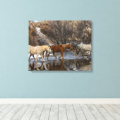 Hideout Horse Ranch Canvas Afdruk (Insitu (Houten vloer))