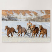 Hideout Horse Ranch, Wrangler en Horses Legpuzzel (Horizontaal)