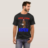 Hidin' uit Biden Sasquatch  Bigfoot Americ T-shirt (Voorkant volledig)