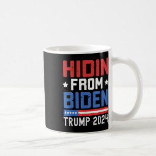 Hidin uit de Kinder Mannen Trump 2024 Funny Anti J Koffiemok