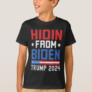 Hidin uit de Kinder Mannen Trump 2024 Funny Anti J T-shirt
