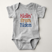 Hidin' van Biden Funny Baby Romper (Voorkant)