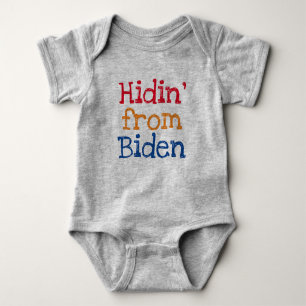 Hidin' van Biden Funny Baby Romper