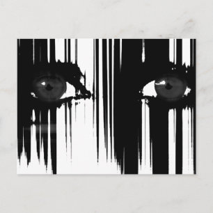 Hiding achter de pijn briefkaart