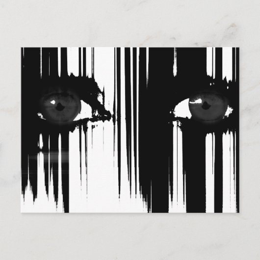 Hiding achter de pijn briefkaart (Voorkant)