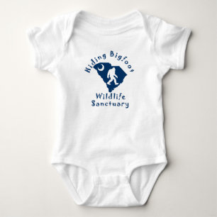 Hiding Bigfoot Wildlife Sanctuary Baby Creeper Romper