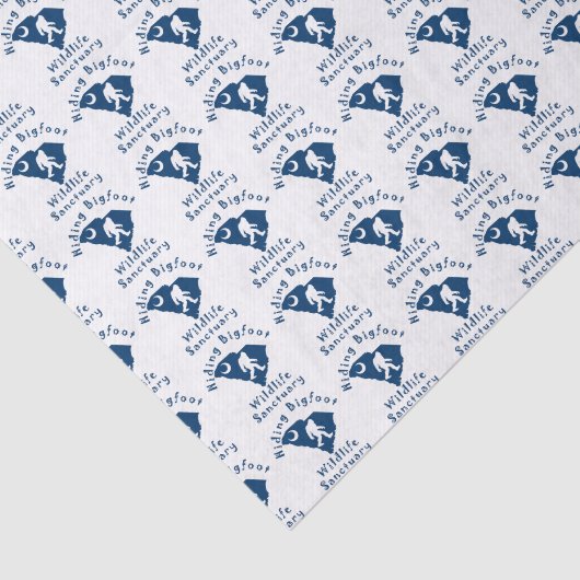 Hiding Bigfoot Wildlife Sanctuary Tissue Paper Tissuepapier (Detail)