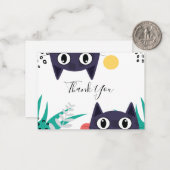 Hiding Cat Dank je Notitiekaartje (Voorkant / Achterkant in situ)