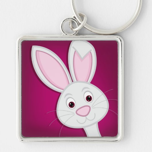 Hiding Easter Bunny Sleutelhanger (Voorkant)